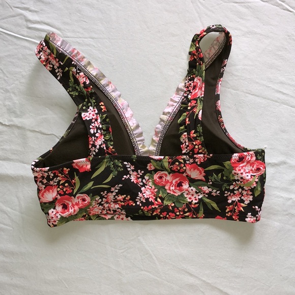Tropical floral bikini top - Picture 3 of 4
